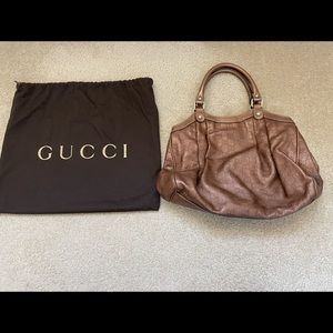 Gucci shoulder leather handbag